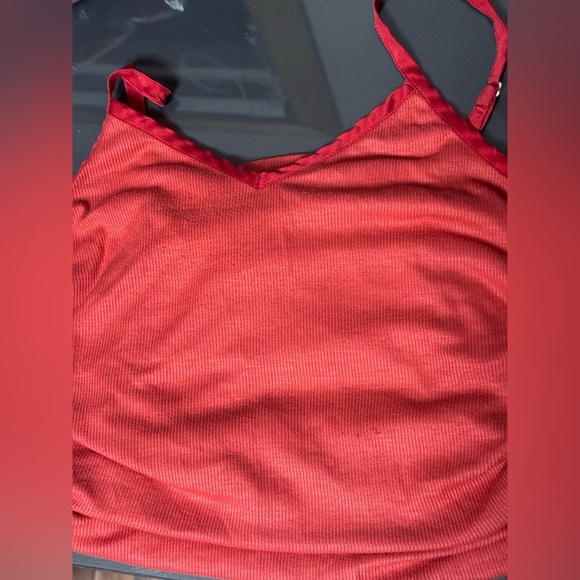 7 for all mankind red side rouge tank top - Picture 8 of 9